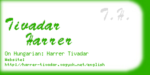 tivadar harrer business card